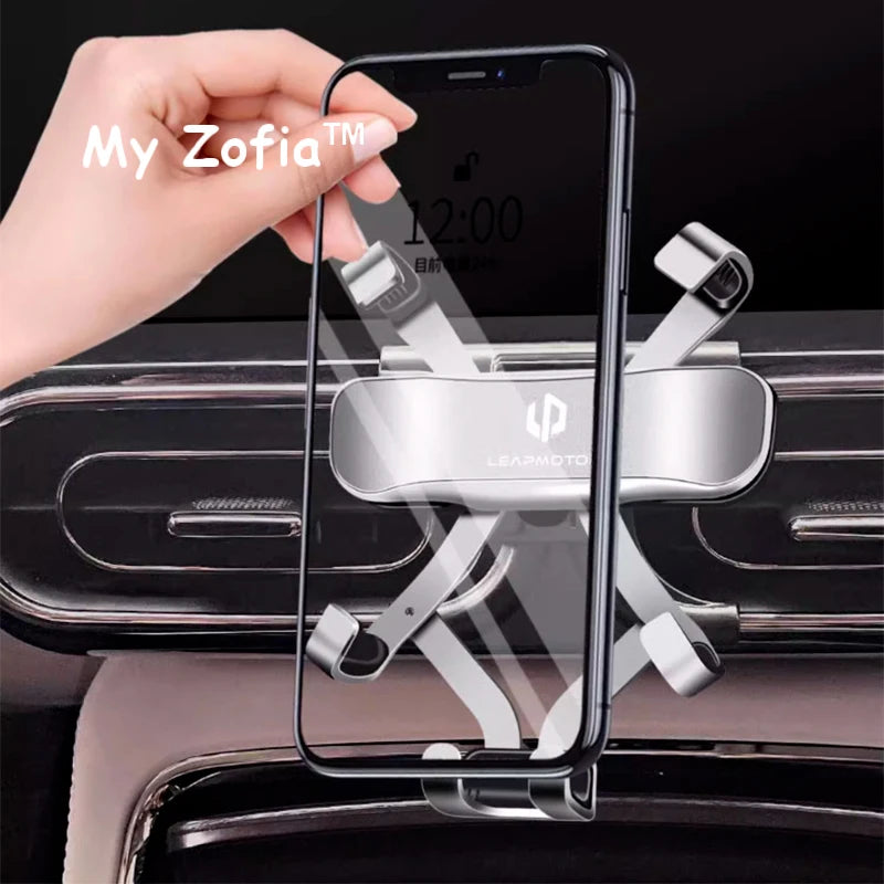 Adjustable Car Phone Mount Holder For Leapmotor T03 2023 2024 2025 Gravity Navigation Bracket Rotatable Support Accessories Vue