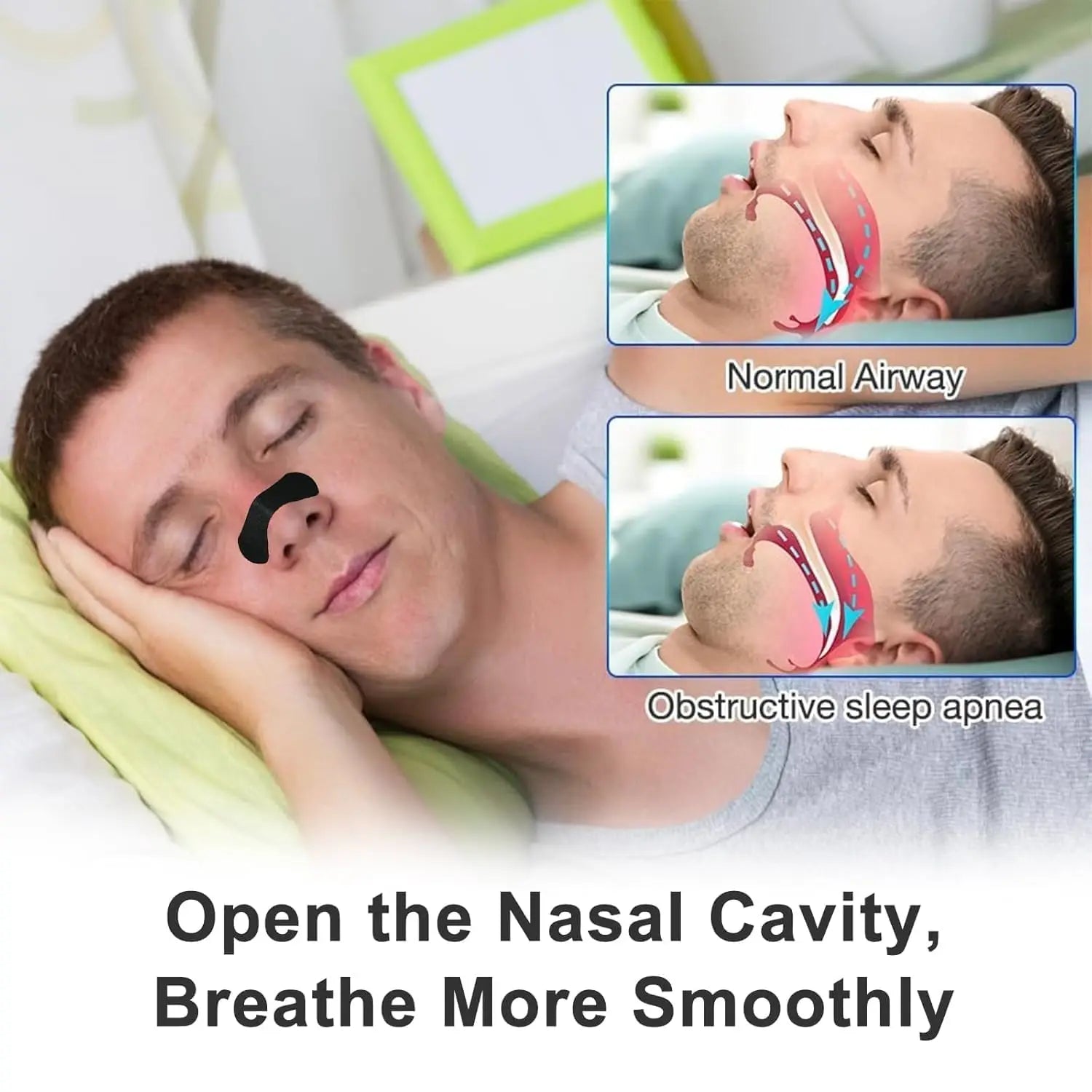 Anti Snoring Nose Strips Breathing Correction Physical Expansion