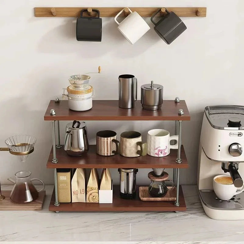 Vintage Desktop Storage Shelf Narrow Gap Organizer Multiuse Cup Perfume Holder For Living Room Office Tabletop Gift For Women Vue