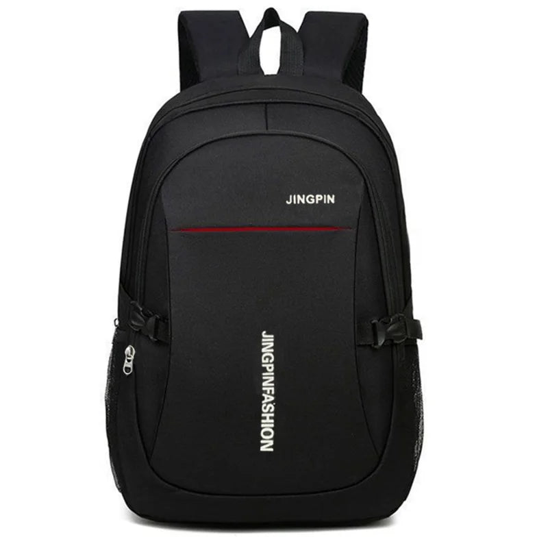 Leisure Schoolbag Women's Canvas Simple Dual-shoulder Bag Men's