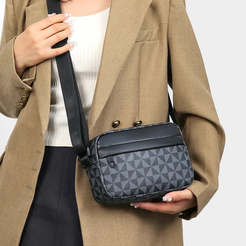 Colorblock Shoulder Bag Trendy Patchwork Crossbody Purse Mini Phone