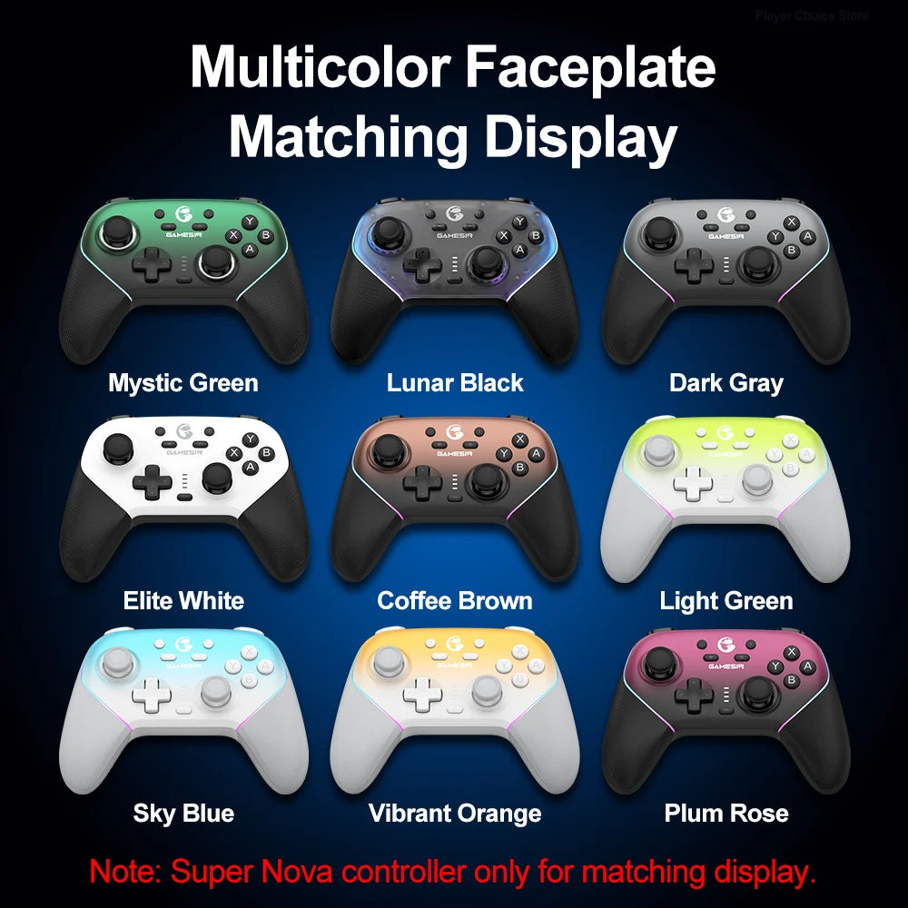 GameSir Gamepad Magnetic Faceplate for Super Nova Controle Personalize Front Case Top Cover Multicolor Shell Gaming Accessories Vue