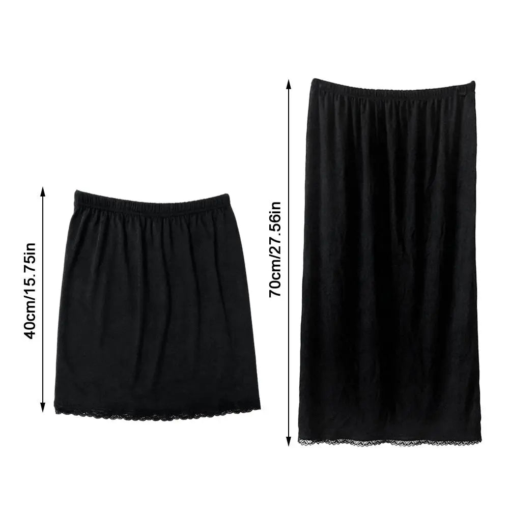 Lightweight Lace Inner Layer Slip Skirt Soft Loose Fit Women Vue