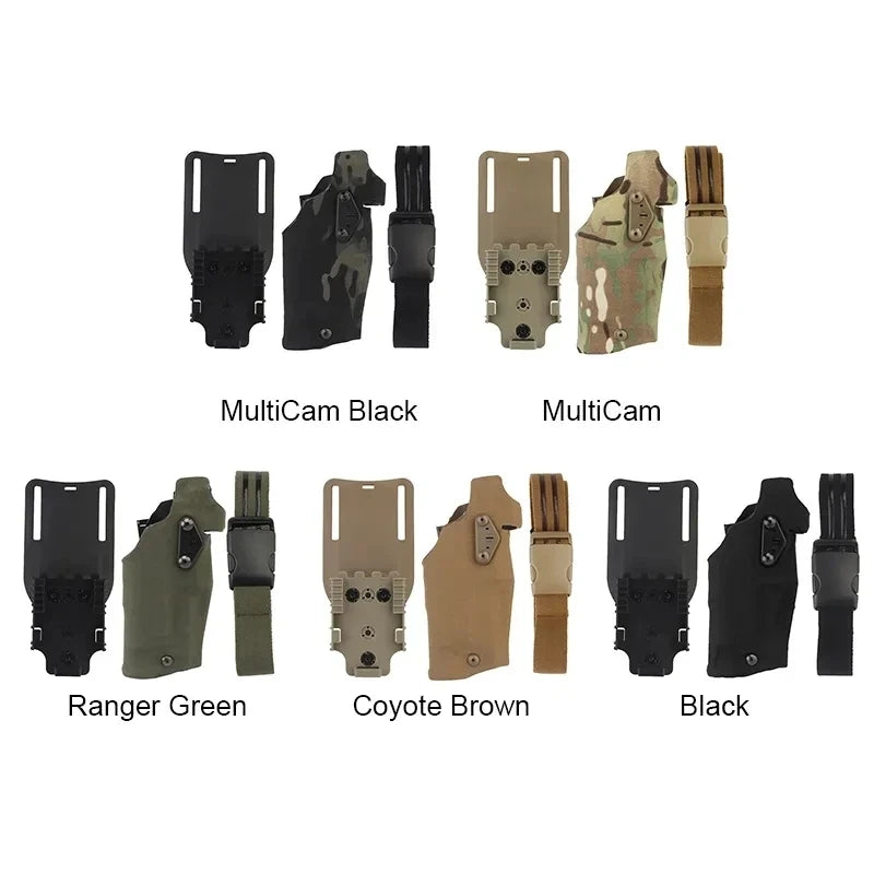 Tactical Holster 6354DO Glock Holster Drop Adapter Quick Release Leg Belt Set Holster Fit 17/19 With X300/x300u Military Caza Vue