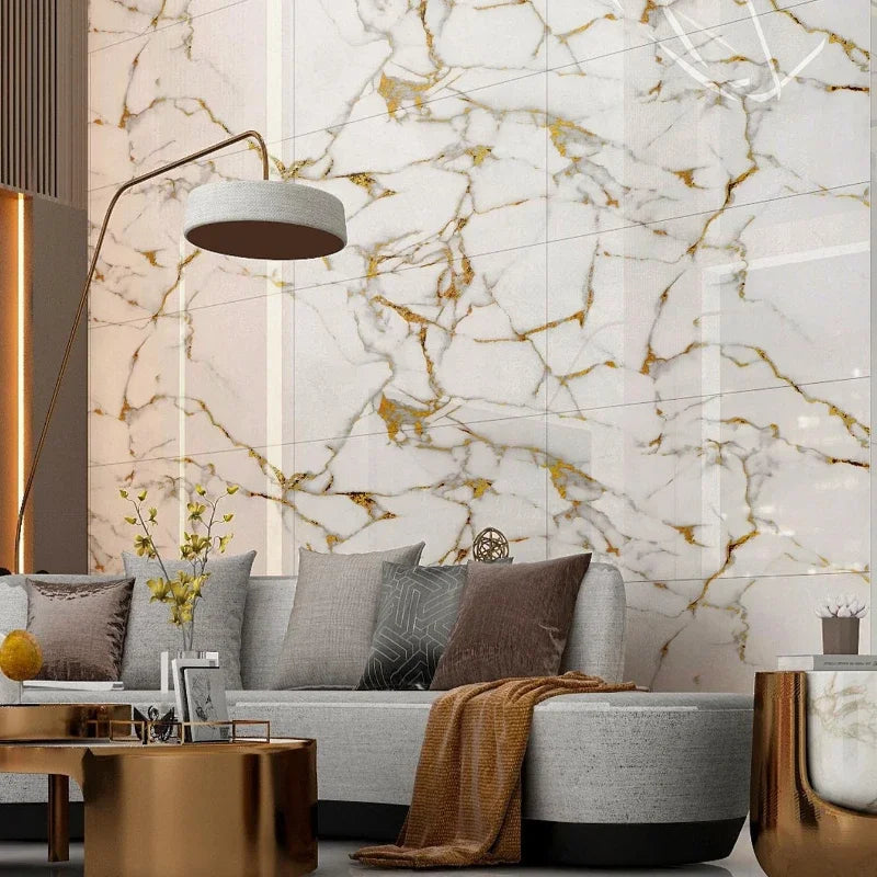 10PCS 30X30CM Faux Marble Wall Sticker Waterproof Oil Proof Self Adhesive for Kitchen Bathroom Tile Countertop Refurbishment Vue