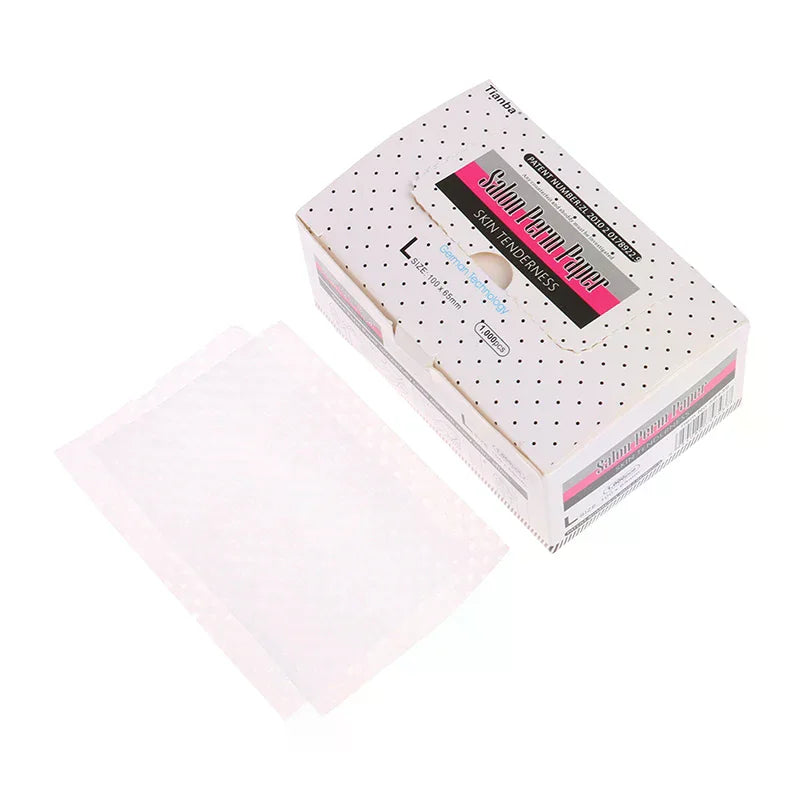 1000Pcs Disposable Perm Paper Professional Home DIY Hair Curling Paper Perming Hair Salon Permeable Resistant Soaking Perm Paper Vue