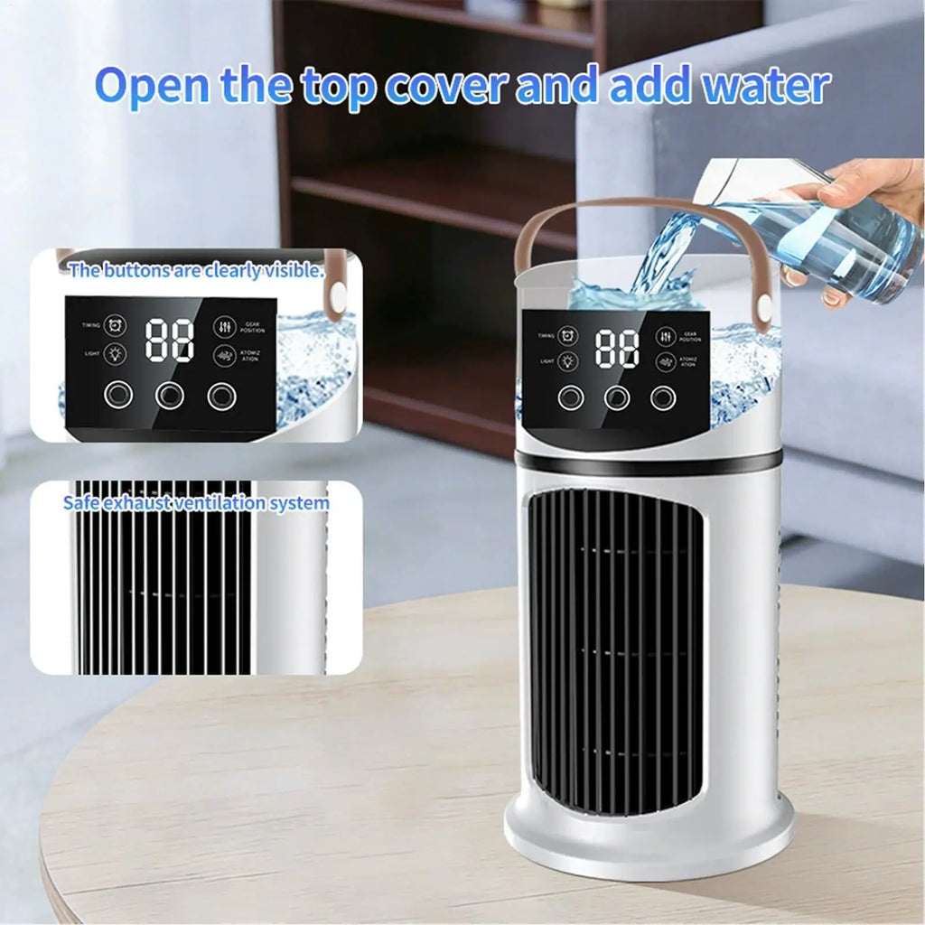 Tower Fan for Bedroom Multi-functional Powerful Blower 9-Speed Bedroom Fan for Dorm Kitchen Office Home Men Women Indoor Desktop Vue