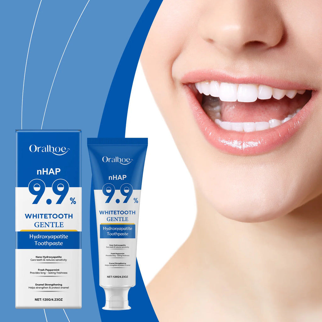 Hydroxyapatite Toothpaste Enamel Repair Teeth Stains Cleansing Bad Breath Removal Dental Birghtening Preventing Periodontitis Vue
