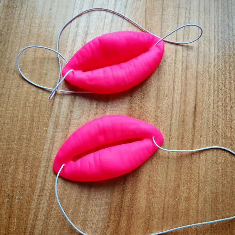 1 Jokes Sausage Red Lips Thick Halloween Funny Horror Latex Mask Vue