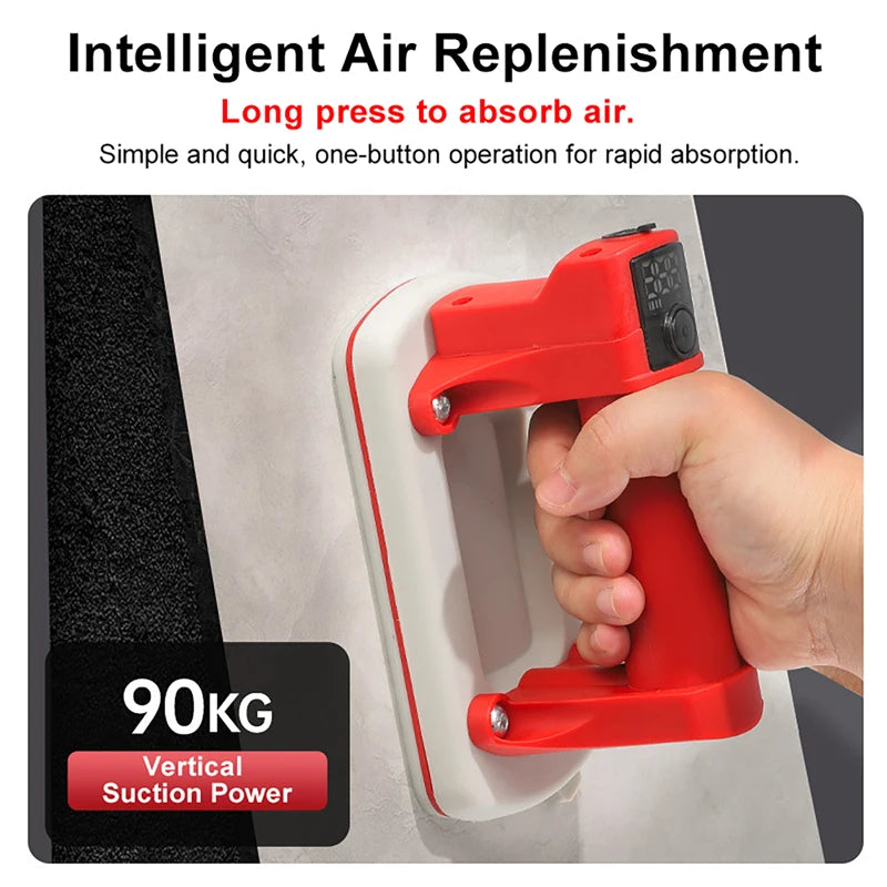 Electric Vacuum Suction Cup 90KG Bearing Capacity Heavy Duty Vacuum Lifter for Glass Tile Granite Manual Lifting Magnets Tools Vue