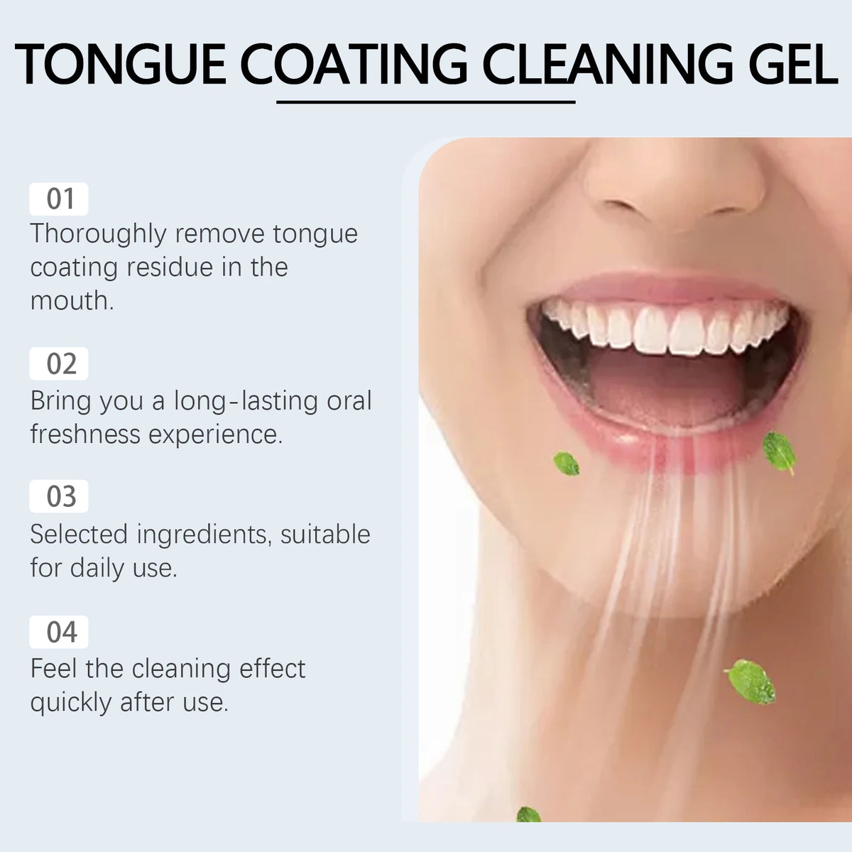 Tongue Cleaner For Remove Tongue Coating Inhibit Oral Bacteria Improve Bad Breath Freshener Tongue Cleansing Gel Toothbrush Set Vue