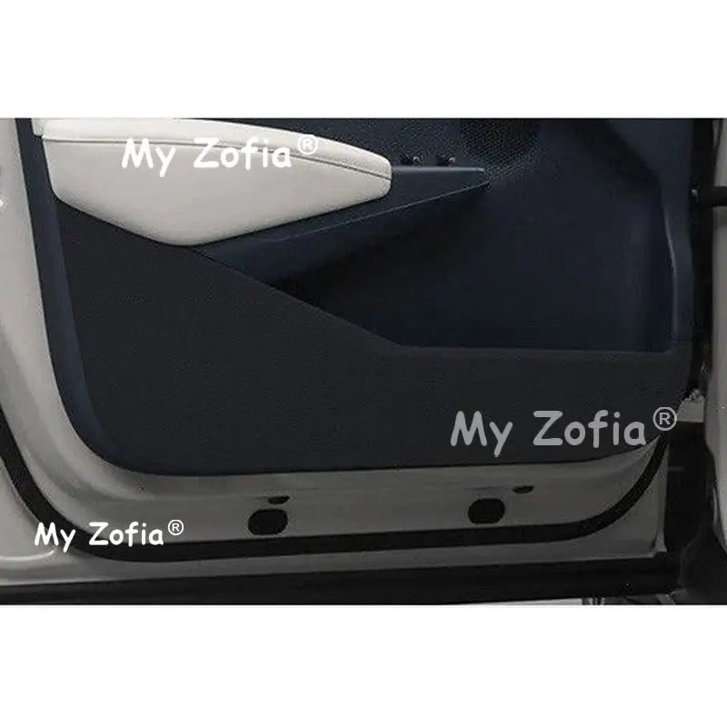 Leather Car Door Anti-Kick Pad Inner Door Sill Plate Anti-Dirty Protective Cover Auto Interior Accessories For Zeekr X 2026 2027 Vue