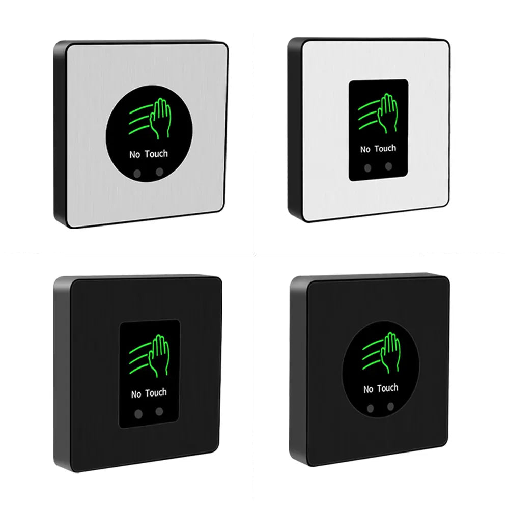 DC12V 24V Access Button Door Exit Release Switch Infrared No Touch Gate Opener Access Control System Entry Door Open Touchless Vue
