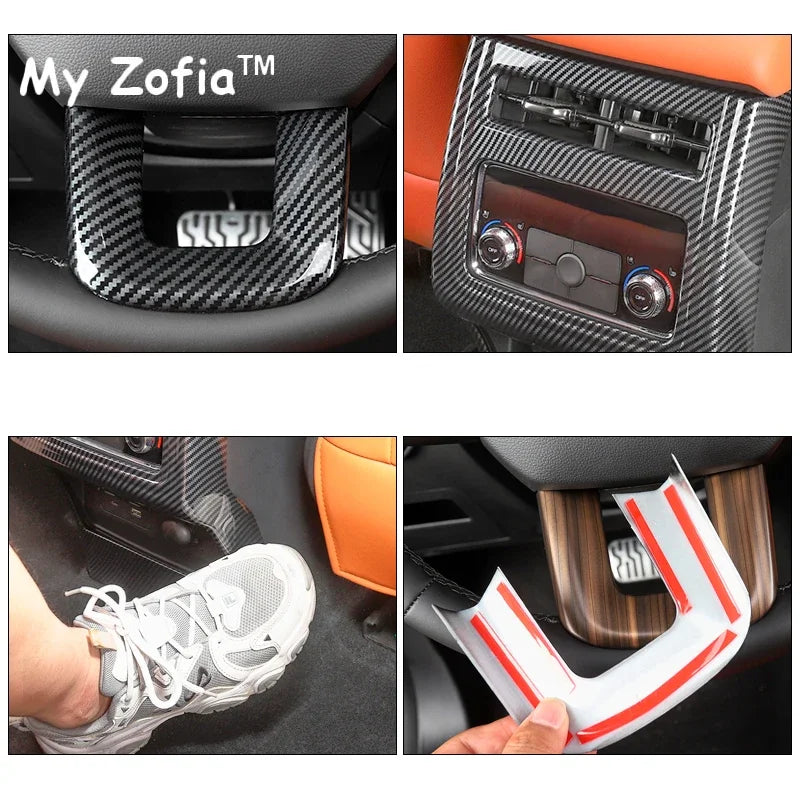HAVAL H9 2024–2025 Carbon Fiber Steering Wheel Trim Cover Interior Trim Cover Vue