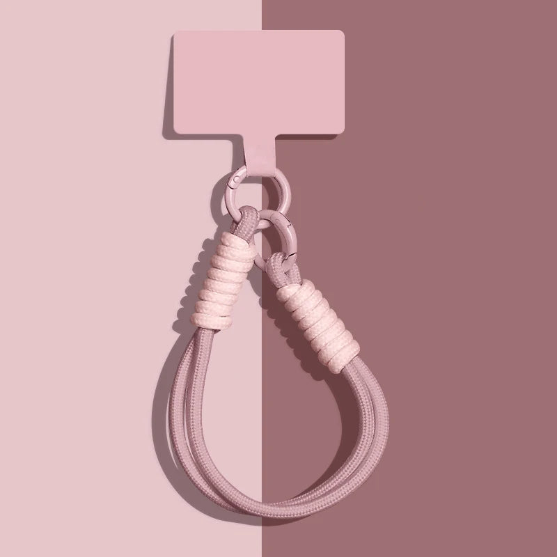 1 Piece Portable Mobile Phone Lanyard Pendant Bag Chain Easy To Carry Wristband Advanced Solid Color Short Keychain Vue A5