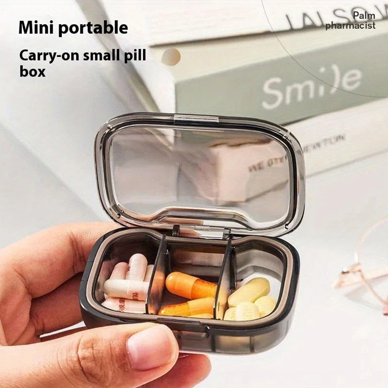 Pills Dispenser Pill Organizer Tablet Pillbox Case Container Portable mini pill case1/2/3Pcs Medicine Pills Box Drug Storage Box Vue