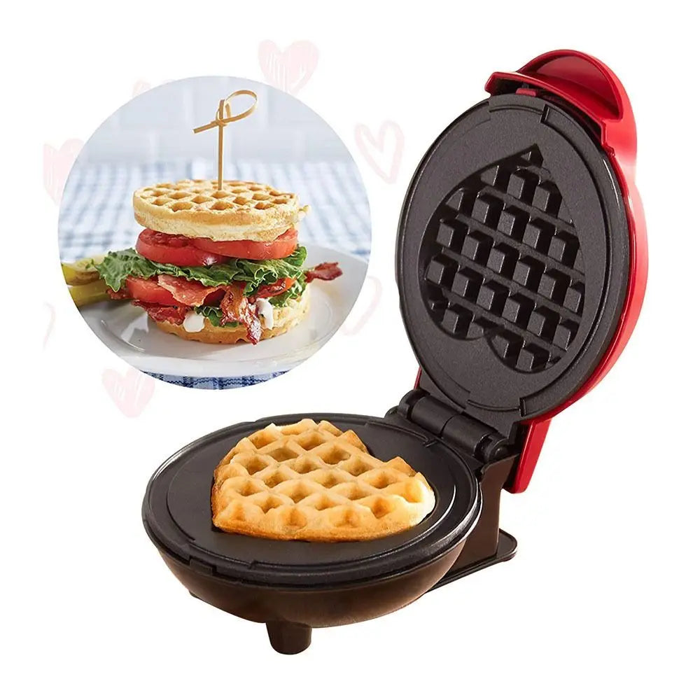 Quick Heat-Up Mini Waffle Maker Multifunction Household Appliance Electric Pancake Maker Mini Size Electric Baking Pan Vue