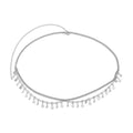 Star Glitter Tassel Boho Waist Chain Shiny Rhinestone Beach Body