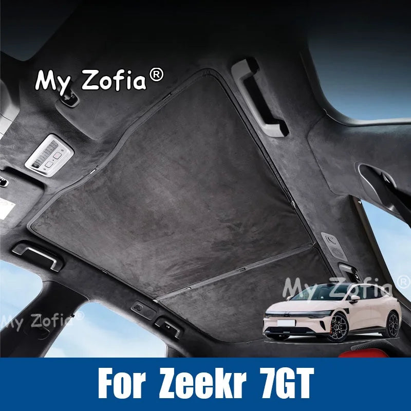 Car Sunroof Blind Sun Shade Cover Heat Insulation Anti-UV Sunroof Curtain Vehicle Interior Accessories For Zeekr 7GT 2025 2026 Vue