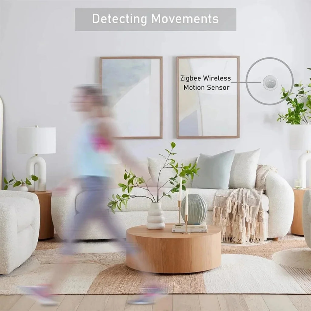 Zigbee Mini PIR Motion Sensor Wireless Infrared Detector Smart Home Security Body Movement Works With Tuya Home Assistant Vue
