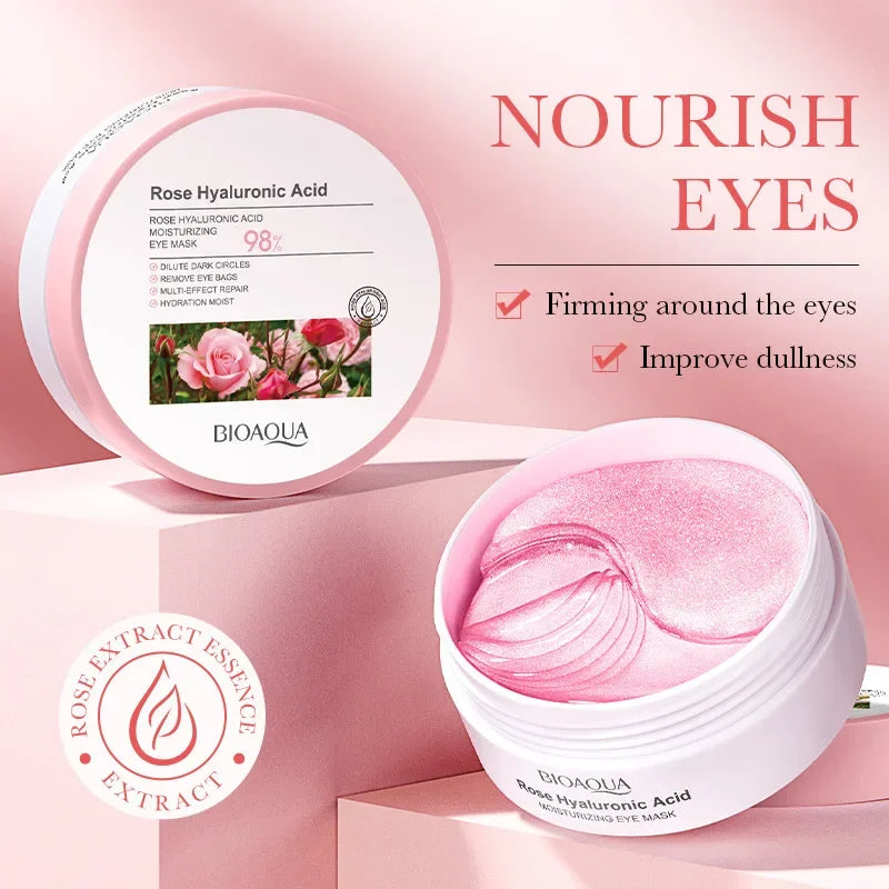 80g Rose Moisturizing Eye Mask, Moisturizes and Tightens the Skin Around the Eyes, Reduces Fine Lines and Dark Circles Vue
