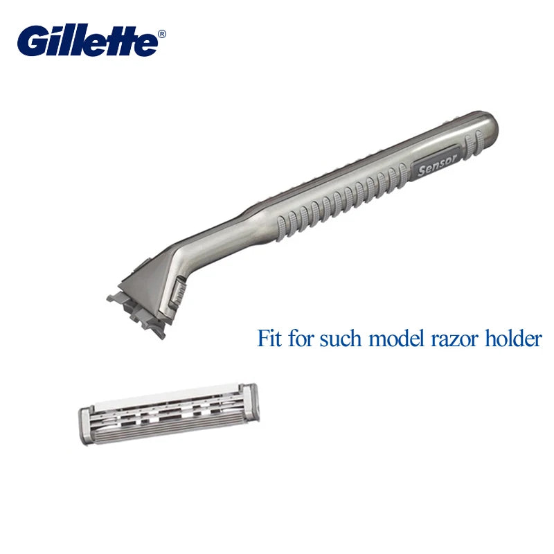 Gillette Sensor Excel Men's Razor Blades Replace Heads Facial Beard Shaving Hair Removal Double Layer Shaver Blade for Vector 3 Vue