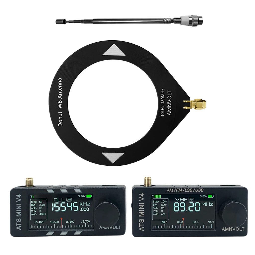 Full-Band DSP Radio with Headphone Amplifier LSB USB Transistor Pocket Radios Si4732 DSP Radio for Walking Hiking Camping Vue