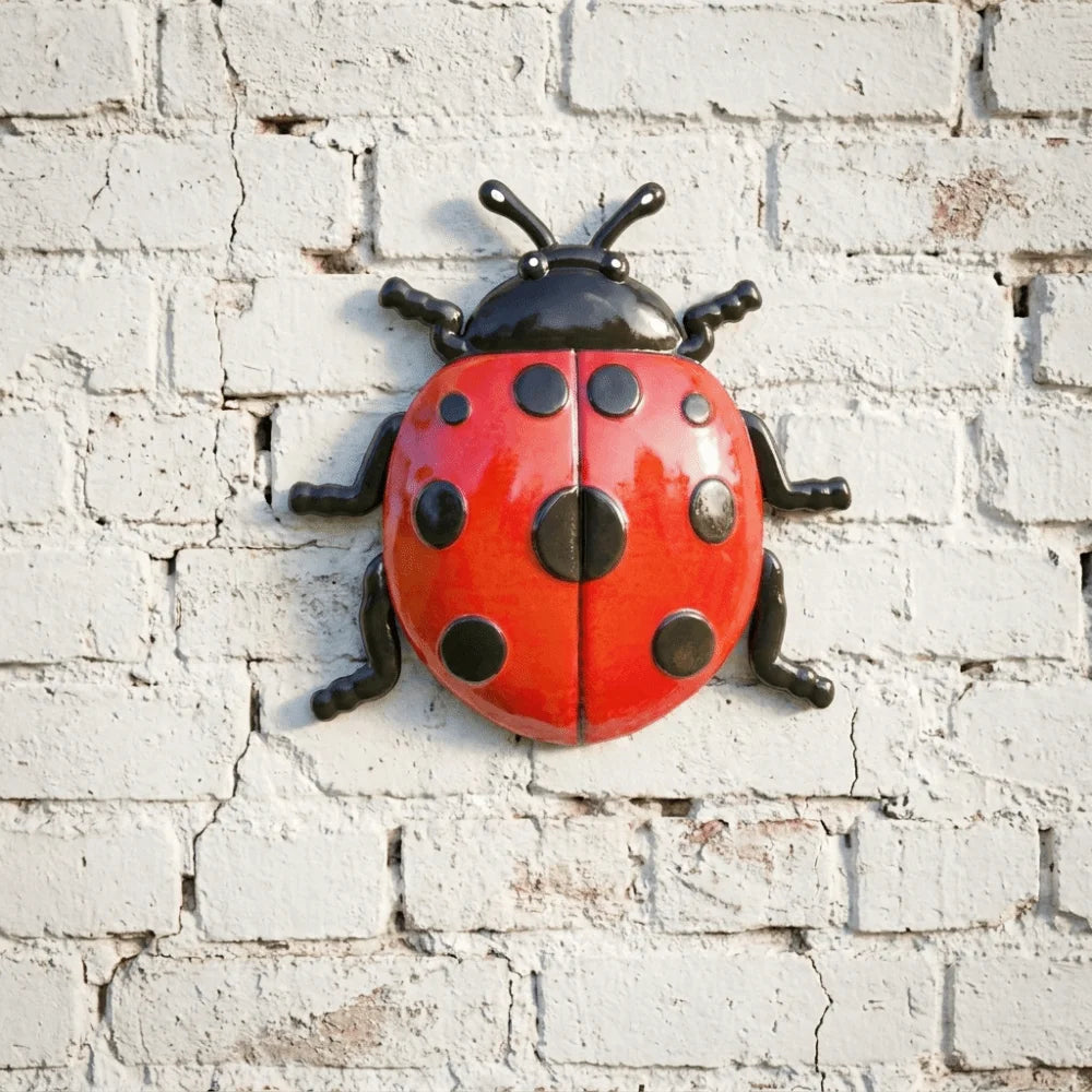 3PCS/SET Realistic Metal Wall Decoration Wall Hanging Craft Iron Beetle Wall Art Decorative Insect Fake Insect Ornaments Vue
