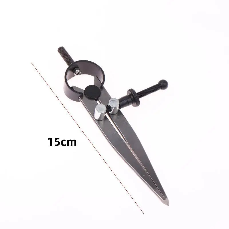 1 Piece Adjustable Compasses Gauges Leathercraft Line Marking Gauge Wing Divider Rotating Scratch Gauge Handcraft Leather Tool Vue 100MM