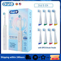 Oral B iO4 Electric Toothbrush Magnetic Tech 4 Modes Rechargeable Tooth Brush 2 Min Timers Smart Pressure Sensor Plaque Removal Vue iO 4 8H