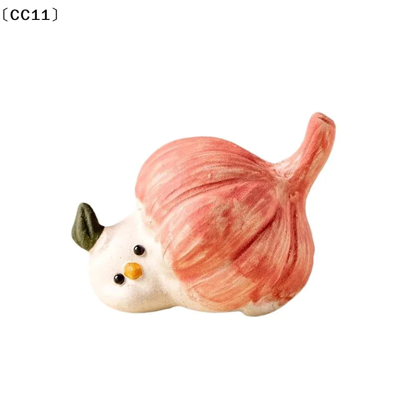 Garlic Bird Tea Pet Ornament Figurines Crafts Creative Decoration