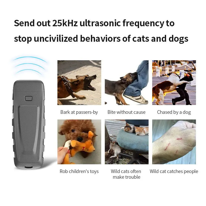 Anti Barking Device Ultrasonic Stop Dog Barking Device Pet Driving Away Dogs Cats Outdoor Preventing Dogs From Hurting People Vue