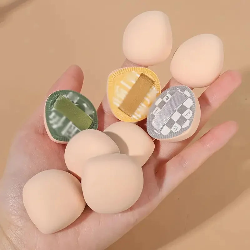 3pcs Mini Finger Puff Cosmetic Cushion Puff Concealer Foundation Detail Makeup Sponge Puff Set Professional Beauty Tools Vue