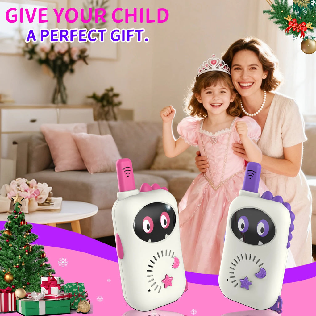 2pcs Mini Walkie Talkie Kids Toys Children Long Range Wireless Transmission Outdoor Handheld Two Way Radio for Boys Girls Gift Vue