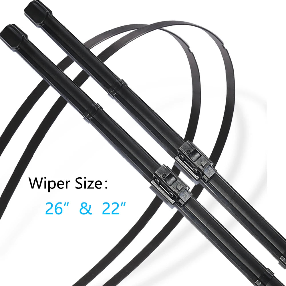 For Mercedes-Benz GLE W167 V167 SUV 2019 2020 2021 2022 Front Rear Set Window Frameless Wiper Blade Rubber Car Replacement Parts Vue