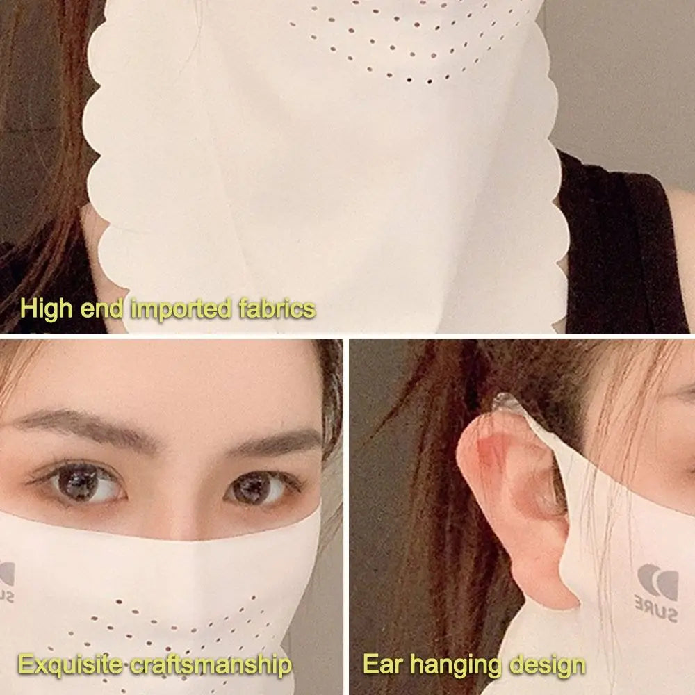 UPF50+ Sun Protection Mask Breathable Dustproof Sunshade Face Neck