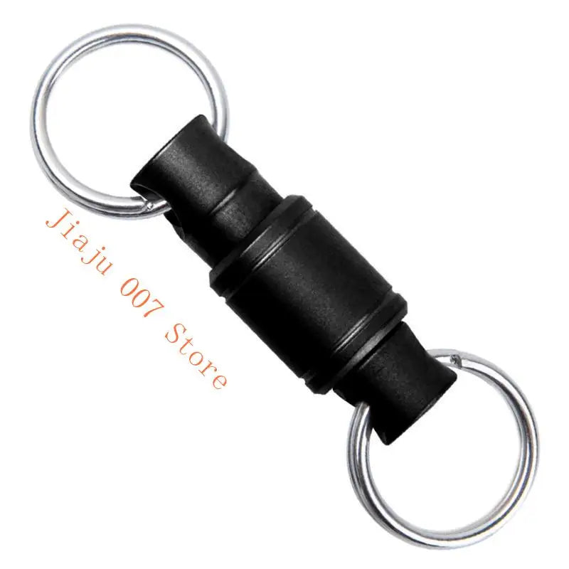 360° Rotating Swivel Keychain | Quick-Release Metal Clasp Swivel Keychain Vue Black CN