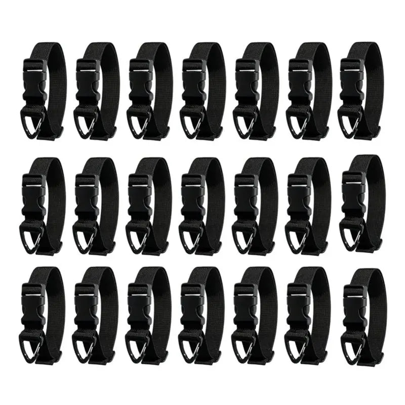 Hot-18Pack Extension Cord Holder Organizer Storage Straps For Garage Vue Black