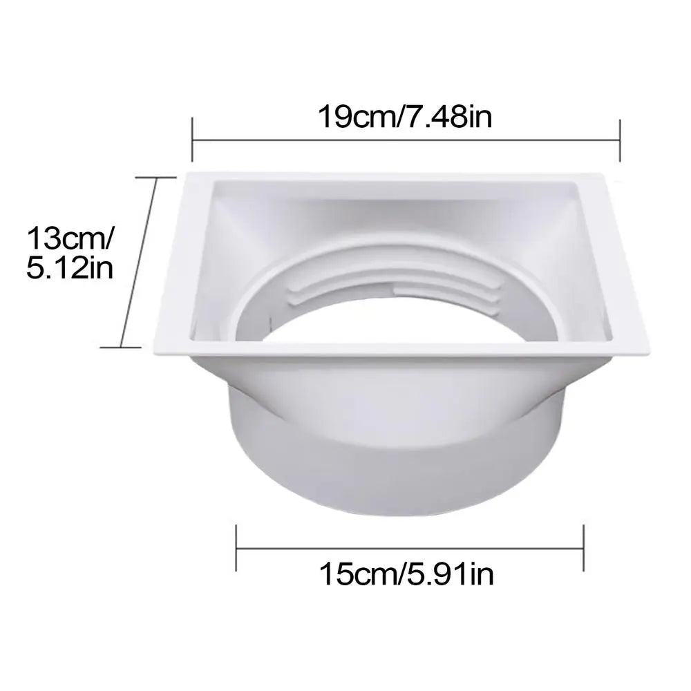 150mm AC Hose Coupler Air Conditioner Exhaust Vent Window Adapter With Clockwise Counterclockwise Threads Universal Connector Vue A