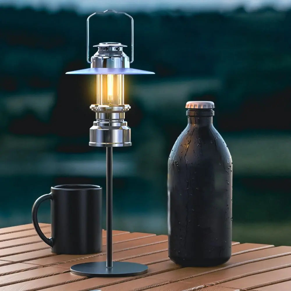 Emergency Lighting Retro Style Horse Lantern Portable LED Emergency Lamp Long Lasting Rechargeable Atmosphere Lighting Hiking Vue