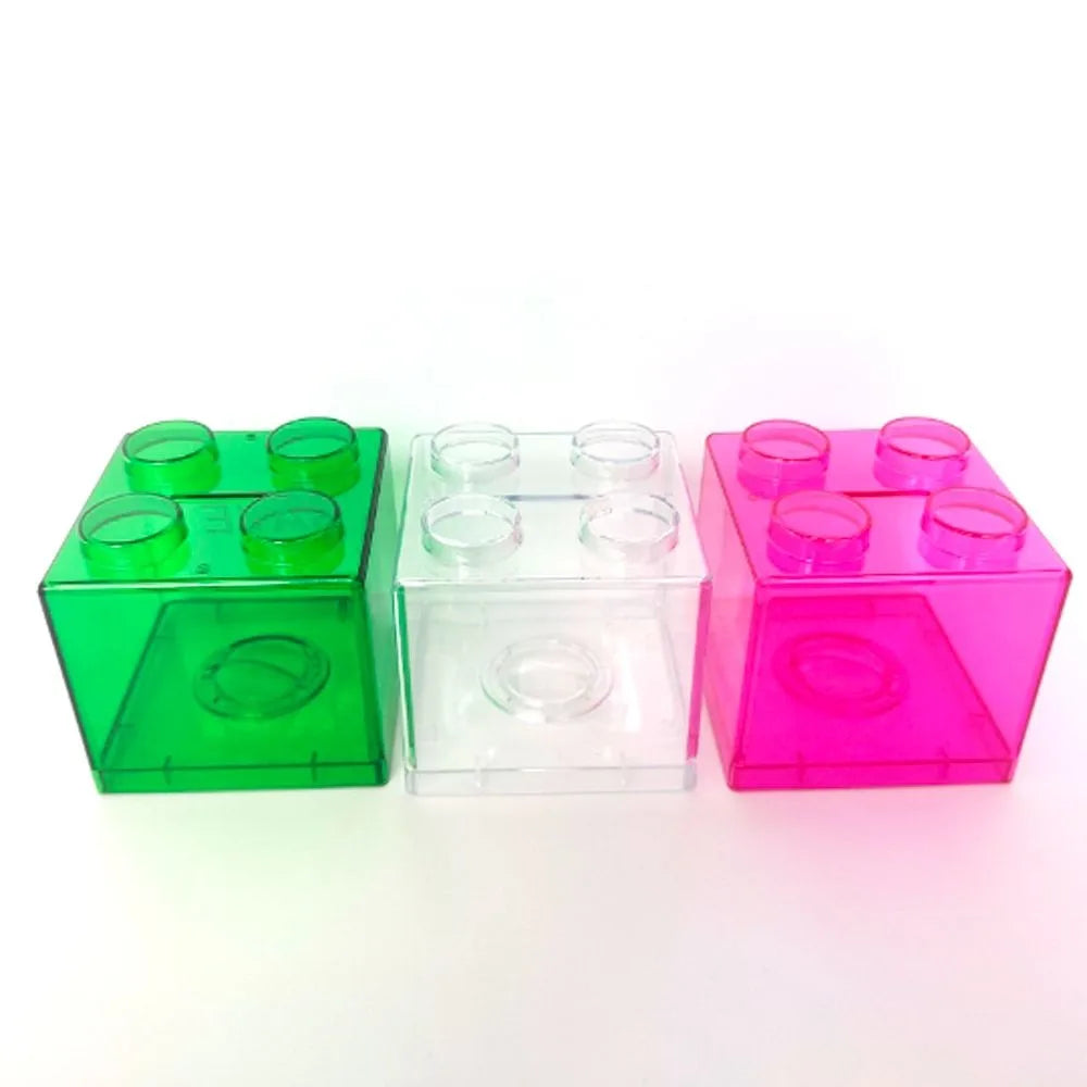 Transparent Funny Change Box Home Decor Piggy Bank Building Block