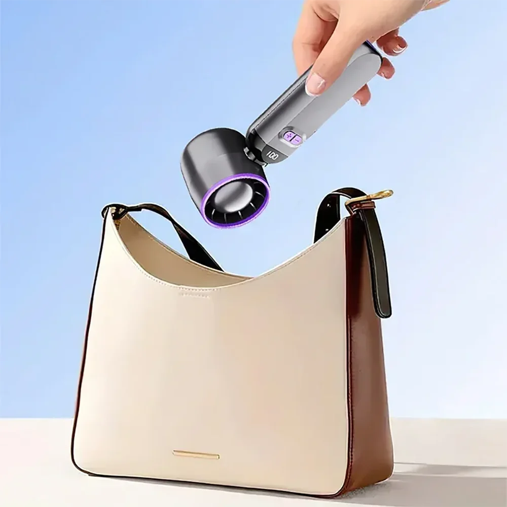 New MINI Handheld Fan With 100 Adjustable Speed Settings And A 3000mAh Battery—Ideal For Outdoor Hiking Vue