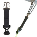 Double-door Tent Rope Tensioner Awning Hooks Stainless Steel Camping Tent Buckle Pull-up Nylon Tent Rope Holder Outdoor Sports Vue Black