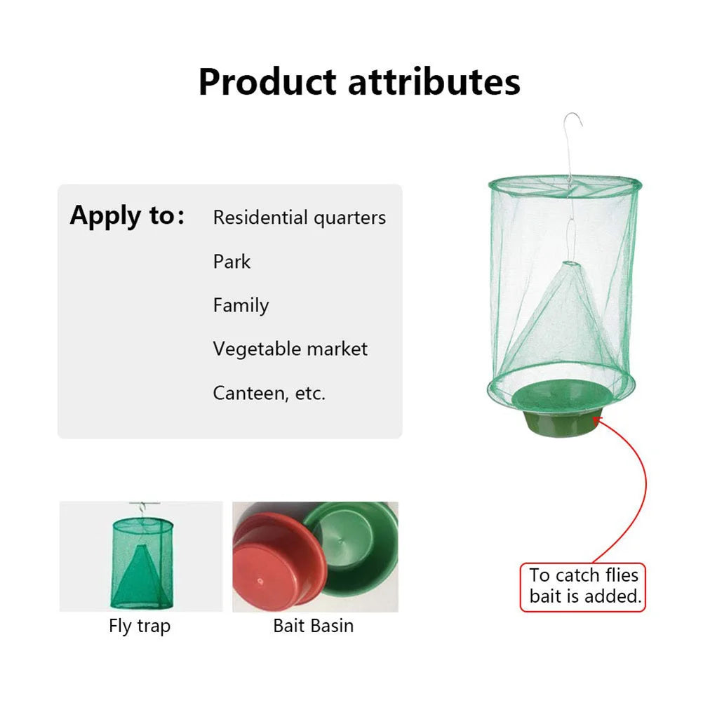 Fly Trap Flay Catchers Effective Fly Traps Fly Red Drosophila Fly Trap for Garden Ranch Orchard Vue
