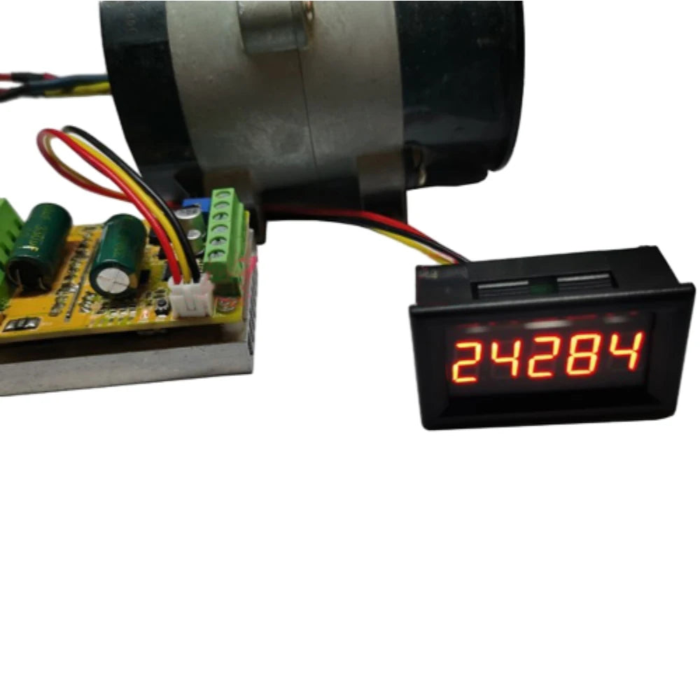 5 Digital LED Display Tachometer High Precision RPM Speed Meter Digital Ratemeter with Reverse Protection for Brushless Motor Vue