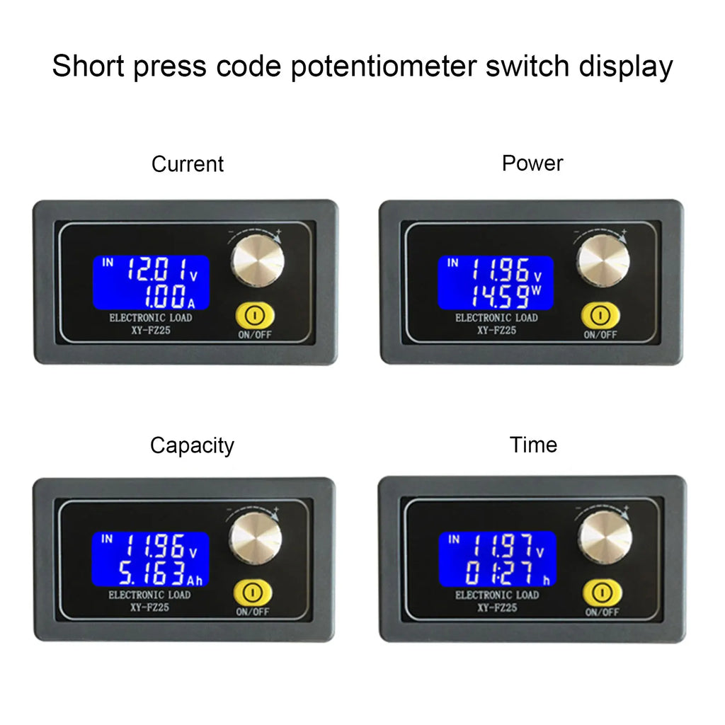 Adjustable Load Module Tester Meter Constant Current Electronic Load 35W 5A DC5.0~30.0V XY-FZ35 Adjustable Load Module Vue
