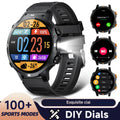 2026 NEW Smartwatch for Android/IOS Bluetooth Call Answer Music Player Multi-sports Modes Custom Dial Sport Watch Men Women Vue Silicone black Fashion Sport Watch
