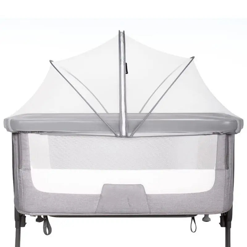 Bassinet Mosquito Net Cover Baby Crib Mosquito Net Breathable Bassinet Mesh Cover for Bassinet/Bedside Sleeper/Travel Crib Vue