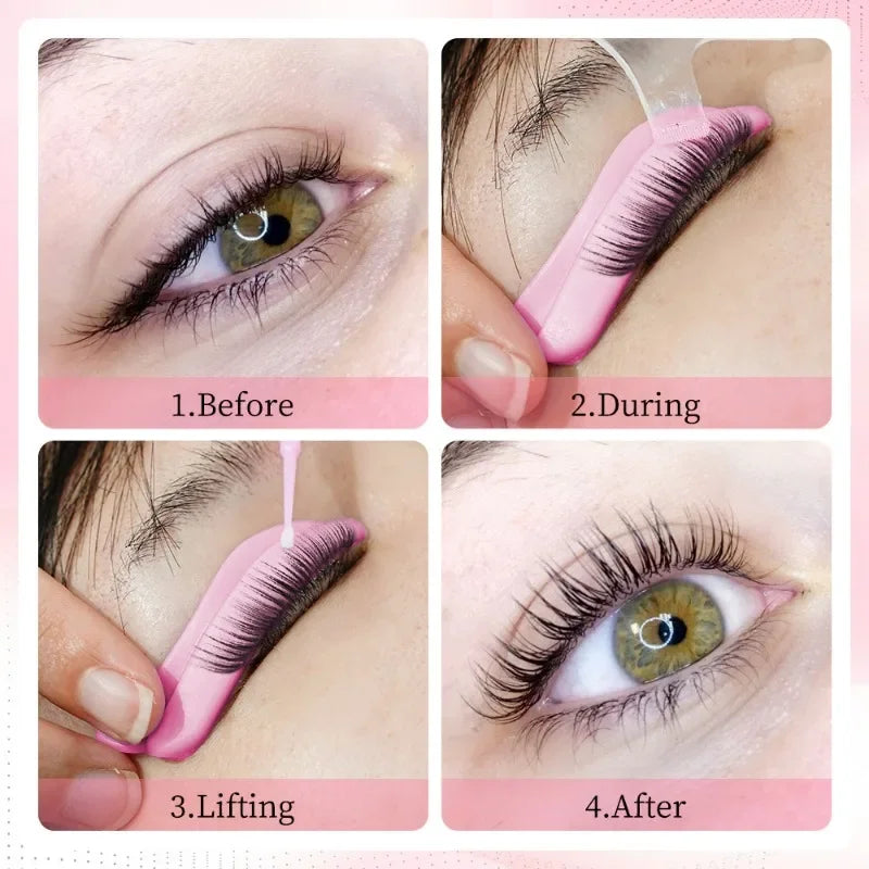 5/7 Pairs Eyelash Perm Silicone Pad Eyelash Perm Assistant Tools 3D Lashes Curler Applicator Tools Lash Supplies for Women Gift Vue