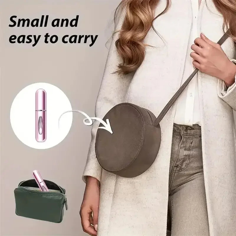 vvocci For Cosmetics Mini Aluminum Spray Alcochol Empty 5ml Refillable Bottle Portable Perfume Atomizer Liquid Container Vue